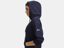 Under Armour Ladies Armour Fleece Pro Midnight Navy/White hoodie