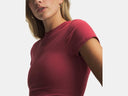 Under Armour Ladies Motion Fitted Claret/Ox Blood Shirt
