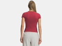 Under Armour Ladies Motion Fitted Claret/Ox Blood Shirt