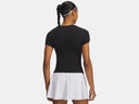 Under Armour Ladies Motion Fitted Ultimate Black/Castlerock Shirt