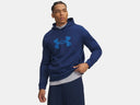 Under Armour Men's Armour Fleece Big Logo Blackout Navy/Aegean Blue Hoodie