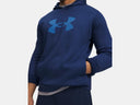 Under Armour Men's Armour Fleece Big Logo Blackout Navy/Aegean Blue Hoodie
