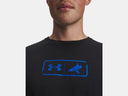 Under Armour Men's BlacktipH Fish Logo Black/Blue Strike Tshirt