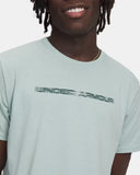 Under Armour Men's Blur Wordmark Enamel Blue/Stone Tshirt