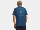 Under Armour Men's Blur Wordmark Wham Blue/Blue Haze Tshirt