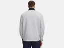 Under Armour Men's Drive Pro Hybrid Halo Gray/White Half Zip Sweater