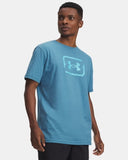 Under Armour Men's Fish Logo Boundless Blue/Fresco Blue Tshirt