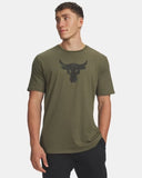 Under Armour Men's Marine OD Green/Black Project Rock Payoff Graphic Tshirt