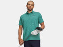 Under Armour Men's Matchplay Stripe Rack Green/Green Mode/Midnight Navy Golf Polo