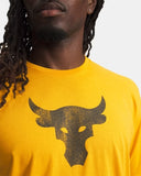 Under Armour Men's Steeltown Gold/Black Project Rock Payoff Graphic Tshirt