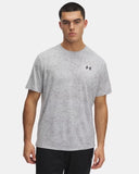 Under Armour Men's Tech Pixelate Halo Grey/Black Tshirt