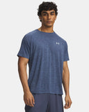 Under Armour Men's UA Tech Textured Downpour Grey/Blue Fog Tshirt
