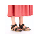 Rieker Ladies Black Regina Sandal