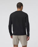 Vuori Mens Black Heather LS Ponto Performance Tshirt