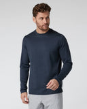 Vuori Mens Midnight Heather LS Ponto Performance Tshirt