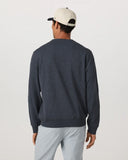 Vuori Mens Navy Heather Jefferys Crew 2.0