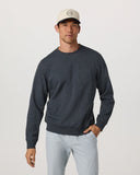 Vuori Mens Navy Heather Jefferys Crew 2.0