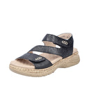Rieker Ladies Black Jocelyn Sandal