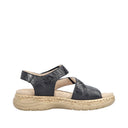 Rieker Ladies Black Jocelyn Sandal