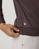 Vuori Mens Sangria Heather Ponto Performance Crew