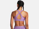 Under Armour Ladies Provence Purple Crossback Mid Sports Bra