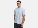Under Armour Mens Prime Pink/Stream/White Drift Tide SS Shirt