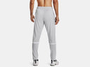 Under Armour Mens Mod Grey/White Team Knit Warmup Pant