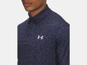 Under Armour Mens Midnight Navy/Downpour Grey Playoff 3.0 Printed Polo