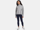 Under Armour Ladies Mod Grey Rival Fleece Half Zip Hoodie