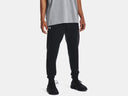 Under Armour Mens Black/White Rival Fleece Jogger