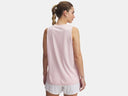 Under Armour Ladies Prime Pink/White Tech Twist Tank