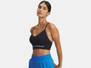 Under Armour Ladies Black/Steel Vanish Seamless Low Bra