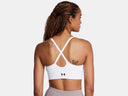 Under Armour Ladies White/Black Vanish Seamless Low Bra