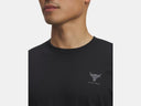 Under Armour Mens Black/Castlerock Project Rock Simple Branded SS Tshirt