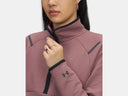 Under Armour Ladies Maroon Mist/Black Unstoppable Fleece Half Zip