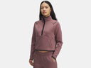 Under Armour Ladies Maroon Mist/Black Unstoppable Fleece Half Zip