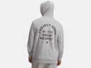 Under Armour Mens Mod Grey Med Heather Project Rock Rival Fleece Hoodie