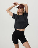 Vuori Ladies Black Heather Energy Tshirt