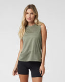Vuori Ladies Pistachio Heather Energy Top Long