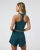 Vuori Ladies Moss Heather Halo Performance Crop Tank