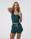 Vuori Ladies Moss Heather Halo Performance Crop Tank