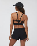 Vuori Ladies Black Yosemite Longline Bra