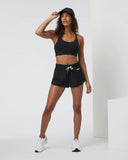 Vuori Ladies Black Yosemite Longline Bra