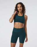 Vuori Ladies Moss Heather Elevation Racer Bra