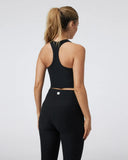 Vuori Ladies Black Heather Elevation Racerback Tank