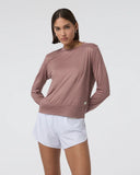 Vuori Ladies Sedona Brown Heather Daydream Crew
