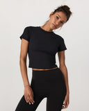 Vuori Ladies Black Pose Fitted Tshirt