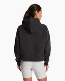 Vuori Ladies Washed Black Restore Half Zip Hoodie