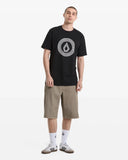 Volcom Men's Circle Split Black SS Tshirt