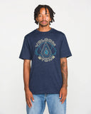 Volcom Men's Line Field Mood Indigo Tshirt